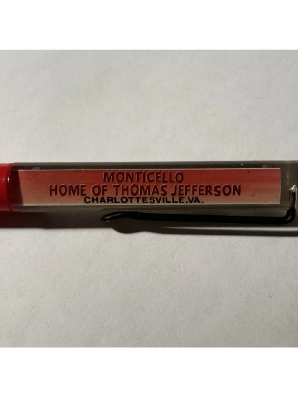 Monticello Home of Thomas Jefferson Virginia Floaty Pen Souvenir Horse Carriage